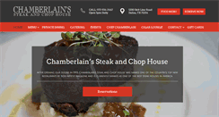 Desktop Screenshot of chamberlainssteakhouse.com